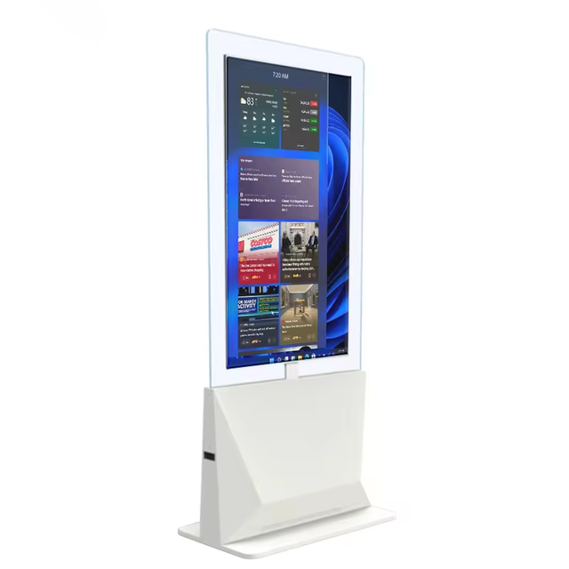 Dual-Sided Indoor Digital Kiosk HD Touch Screen Remote Management Durable Energy Efficient Commercial Digital Signage Display