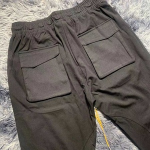 <span class=keywords><strong>Pantaloni</strong></span> Casual in <span class=keywords><strong>velluto</strong></span> di Design coreano da <span class=keywords><strong>uomo</strong></span> con elastico in vita Skinny Fit Outdoor stile formale <span class=keywords><strong>pantaloni</strong></span> della tuta tagliati stropicciati lavati stampati - Product Image 4