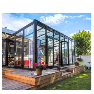 装饰日光室玻璃房子铝铝合金钢化玻璃玻璃门廊
