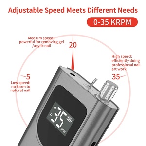 Taladro Profesional para Uñas de 35000 RPM, Taladro Eléctrico Kredioo Pro para Uñas Acrílicas, Recargable y Portátil con <span class=keywords><strong>6</strong></span> Brocas, Sandin - Product Image 2