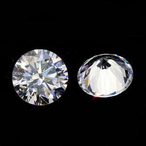 2000 piezas/lote de circonita cúbica 8A de alta calidad, corte a máquina redondo, 8 corazones 8 flechas, gemas sueltas de circonita cúbica para joyería - Product Image 5