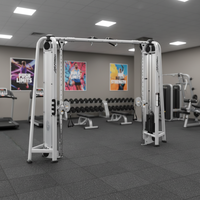 CX8023 Équipement de musculation à câble en acier réglable, machine de fitness multifonctionnelle pour usage commercial et domestique, exercices de fitness
