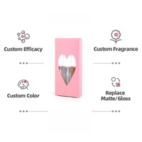 Coffret Cœur : Huile à Lèvres Repulpante en Tube Carré 3 Pièces avec Effet Magique Changeant de Couleur, Paillettes Roses et Saveur