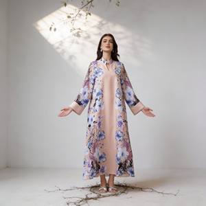 High Quality Luxury Printed Polyester Elegant <b>Party</b> Abaya for Muslim Women Custom <b>Dress</b> Wholesale Supplier OEM - Product Image 4