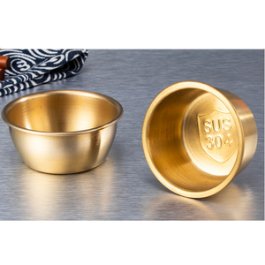 ถ้วยน้ำจิ้ม DFT06 ถ้วยซอสขนาดเล็ก สีทอง ภาชนะเตรียมอาหาร CN GUA อุปกรณ์เสริม - Product Image 5