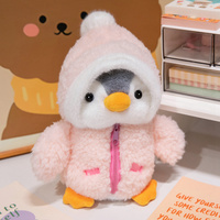 Pingouin mignon peluche tissu coton doux conception écologique pour la maison bébé cadeau promotionnel couette PP enveloppé sac OPP