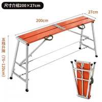 Plateforme de travail pliable portable en aluminium, échafaudage pour travaux de construction, peinture, entretien, service OEM personnalisé