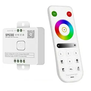 Nuovo elenco SPI SP638E RGB LED Controller 600 Pixel magico striscia di colore luce Smart Blue tooth Music Dimmer con RF 2.4G Remote P