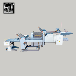 Machine automatique à grande vitesse pour le pliage combiné de boucles et de couteaux, manuels d'instructions, catalogues, pliage croisé, pliage accordéon, post-pressage - Product Image 1