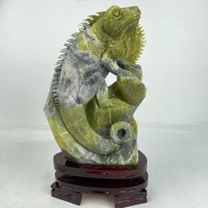 Venta al por Mayor de Piedras Preciosas, Cristal Tallado, Lagarto de Jade Xiuyan, Cabrite para Decoración - Product Image 1