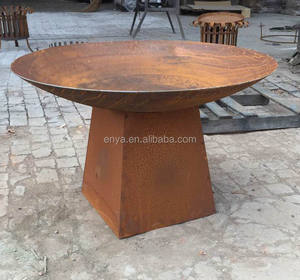 <span class=keywords><strong>Brasero</strong></span> En Acier Corten Effet Rouille Bol Avec Pieds-Foyer extérieur de 35 "avec rebord de cuisson pour barbecue <span class=keywords><strong>Brasero</strong></span> Fire - Product Image 5