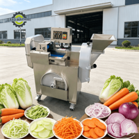 Máquina Cortadora de Vegetales para la Industria de Procesamiento de Vegetales, Cortadora de Zanahorias y Yuca en Cubos, Rebanadora de Patatas, Trituradora de Repollo