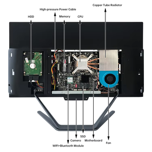 PC todo en uno 23,8 ''Core I3 I5 I7 Monoblock Todo en uno Pc Computadoras para juegos Computadoras de escritorio Gamer AIO PC Barebone - Product Image 5