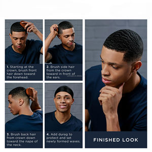 Brosse à barbe de <span class=keywords><strong>barbier</strong></span> ovale personnalisée avec logo, en bois, à poils de sanglier, souple et rigide, pour le rasage, voyage, vente en gros - Product Image 6