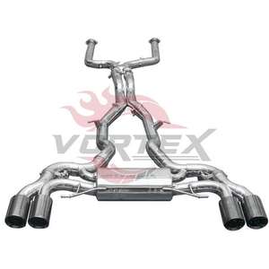 Escape Catback VORTEX SUS304 OEM para BMW F98 X3M/X4M 3.0T 2019-2024, Silenciador con Tubo Reforzado, Instalación Directa con Tornillos - Product Image 1