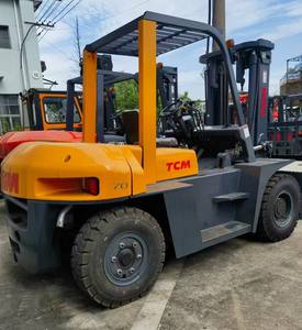 Buenas condiciones de trabajo <span class=keywords><strong>TCM</strong></span> <span class=keywords><strong>FD70</strong></span> Carretilla elevadora de segunda mano 7 Ton Carretillas elevadoras <span class=keywords><strong>TCM</strong></span> originales de Japón para la venta - Product Image 3