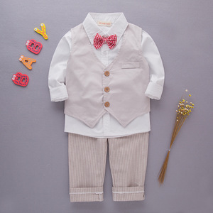 Ropa Formal de Moda para Niños Pequeños, Conjunto de Regalo de Marca para Bebés, Ropa de Bebé, Conjunto de Mono y Body, Conjuntos de 2 Piezas - Product Image 4