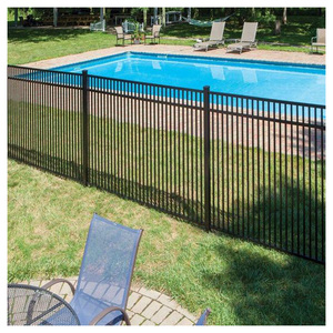 Clôture et portail de piscine en aluminium à sommet plat, design populaire, sans rouille, conforme aux normes de sécurité australiennes / néo-zélandaises - Product Image 4