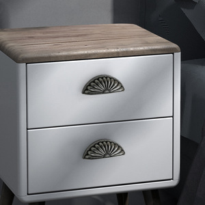 Shell Shaped <b>Drawer</b> Handles Zinc Alloy Semi Circular Cabinet Hardware Traditional Style 76mm Spacing - Product Image 3