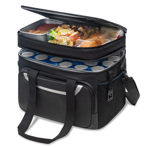 Soğutucu yemek kabı Mini sızdırmaz yumuşak çift katlı 24 Can kişisel yalıtımlı katlanabilir taşınabilir su geçirmez öğle yemeği çantası buz torbası - Product Image 1