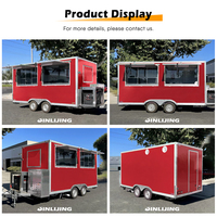 JINLIJING-Camion de restauration rapide personnalisé, remorque mobile pour bar, lait, thé, café et crème glacée