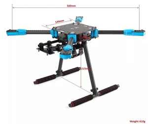 Kit di Sviluppo Professionale PX4 X500 V2 ARF con Controllore di Volo Pixhawk 6X, GPS M10, Telemetria Radio 915MHz per Droni UAV - Product Image 3