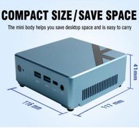 Nouveau mini PC de 12e génération N305, processeur 4 Go DDR4, 128 Go SSD, poche, 12 V RJ 45, mini ordinateur