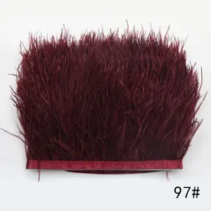 Accessoires de costumes de scène, 4-54 sortes de couleurs, 8-10 Cm plumes d'autruche