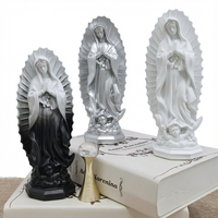 Statue religieuse mexicaine en résine, Vierge Marie, modèle peint à la main, écologique, décoration de Noël pour la maison