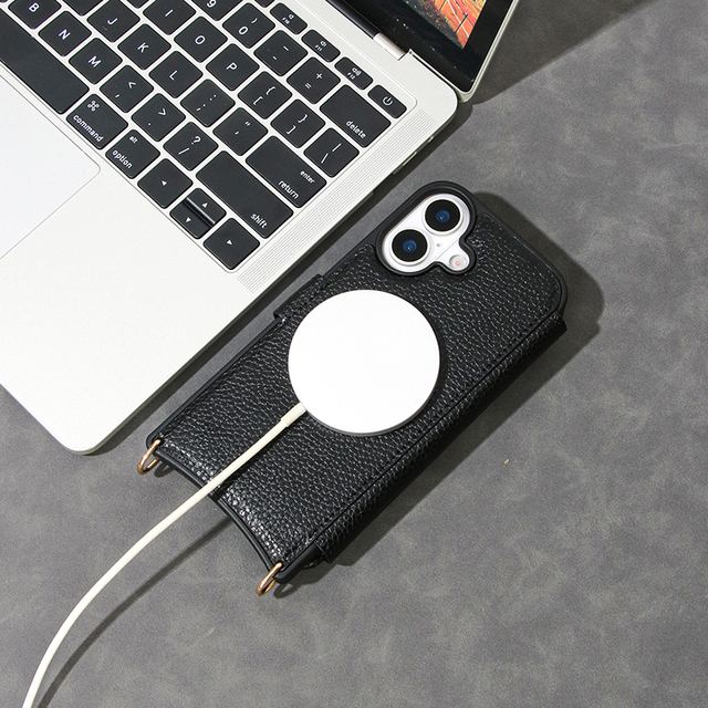 Custom Luxury Leather Flip Crossbody Wallet Phone Case with Card Holder for iPhone 17 16 15 14 13 12 Pro Max