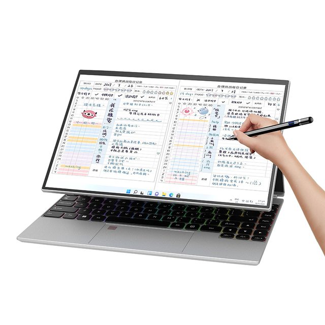 Newest 14Inch 2 in 1 Slim Laptop Win11 Pro Intel N95 Quad Core 8GB Ddr4 128GB Ssd Touch Screen Personal Business Laptops Pc Pad