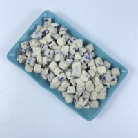 Friandises pour chiens et chats en cubes de poulet et de myrtille lyophilisés, nourriture pour animaux de compagnie pour chiens et chats de petite, moyenne et grande taille, pour l'entraînement