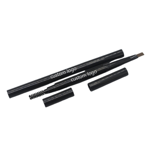 Privée — <span class=keywords><strong>crayon</strong></span> à <span class=keywords><strong>sourcils</strong></span> marron automatique avec brosse, produit de maquillage étanche, Double tête, Triangle, personnalisé, Logo personnalisé, - Product Image 1