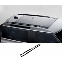 Accessoires de voiture tout-terrain robustes, pièces modifiées, paire d'échelles de toit avec sac de rangement latéral, compatible Land Rover Defender