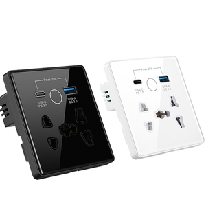 XZJ EU Tuya 20W USB Type-C Smart Power Outlet Wall <strong>Socket</strong> <strong>WiFi</strong> <strong>Control</strong> IP54 Rated Current AC EU/UK/US Plug APP <strong>Remote</strong> - Product Image 1