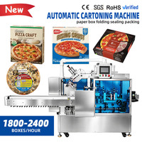 Machine de cartonnage automatique pour aliments surgelés, machine d'emballage de boîtes en papier pour pizzas surgelées