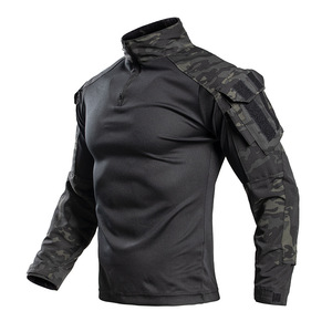Nuova Maglietta da Caccia Mimetica a Maniche Lunghe per Uomo, Collo Alto, Traspirante, Estiva, per Attività all'Aperto, Sport, Pesca e Allenamento - Product Image 5