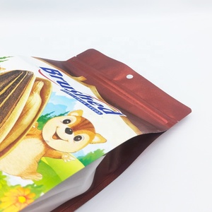 Bolsa de plástico impresa personalizada semillas de girasol frutos secos Kemels comida bolsa de fondo plano con agujero para colgar - Product Image 3