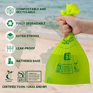 OEM Customized Eco-friendly Biodegradable <b>Compostable</b> Garbage <b>Bags</b> Recycled Plastic Trash <b>Bag</b> - Product Image 6