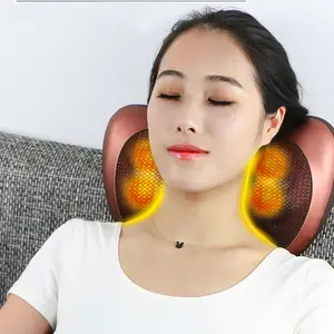 Relax Car Home Use Wireless Electric Massager Shoulder Shiatsu Neck Massage Pillow With Thermal Rollers