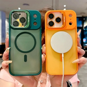 <b>Camera</b> Bracket Matte Case for <b>iPhone</b> 17 Air 16 16E 15 <b>14</b> Plus 11 12 13 <b>Pro</b> <b>Max</b> Magnetic Lens <b>Protector</b> Hard Cover - Product Image 2