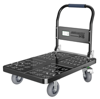 Chariots et chariots à main en acier inoxydable disponibles en plusieurs options d'emballage - Caisses en bois, cartons, sacs en nylon, roues pivotantes