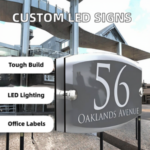 <span class=keywords><strong>Plaque</strong></span> personnalisée en acrylique imprimée UV, logo couleur, numéro de porte, adresse, <span class=keywords><strong>plaque</strong></span> murale pour bureau, hôtel, entreprise - Product Image 6