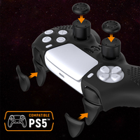 Accessoires pour manette de jeu PS5 10 en 1, couvercle de protection en Silicone, boutons de déclenchement à bascule pour manette de jeu PS5