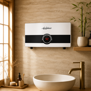 Calentador de Agua Eléctrico Instantáneo Horizontal con Apagado Automático, Termostato Inteligente, Calentador de Agua para Ducha - Product Image 1