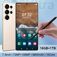 Teléfono Móvil S25 Ultra 1TB ROM 5G, 16GB RAM, Pantalla AMOLED de 7.3" y 120Hz, Cámara de 108MP, Batería de 8000mAh, Octa Core, Carga Rápida, Venta al Por Mayor de Fábrica