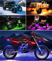 Nouvelles Lumières LED RGB 10-en-1 pour Châssis de Voiture, Synchronisation Musicale, Étanche, Contrôle par APP, Éclairage Ambiant Automatique pour Sous-Châssis