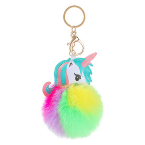 Vente en gros <span class=keywords><strong>Porte</strong></span>-clés <span class=keywords><strong>licorne</strong></span> mignon <span class=keywords><strong>Pompon</strong></span> boule de fourrure <span class=keywords><strong>Porte</strong></span>-clés en peluche Pendentif voiture créatif <span class=keywords><strong>Porte</strong></span>-clés accessoires Pendentif cheval en peluche Cadeau - Product Image 5