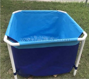 <span class=keywords><strong>Piscine</strong></span> <span class=keywords><strong>hors</strong></span> <span class=keywords><strong>sol</strong></span> carrée en <span class=keywords><strong>acier</strong></span> pour tout-petits, petite et bon marché, de la marque Orient Inflatables - Product Image 2