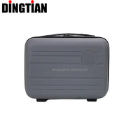 Valise de maquillage rigide en PP durable de 12/14 pouces, sac à roulettes cosmétique avec logo de marque personnalisé pour cadeau promotionnel, prix d'usine